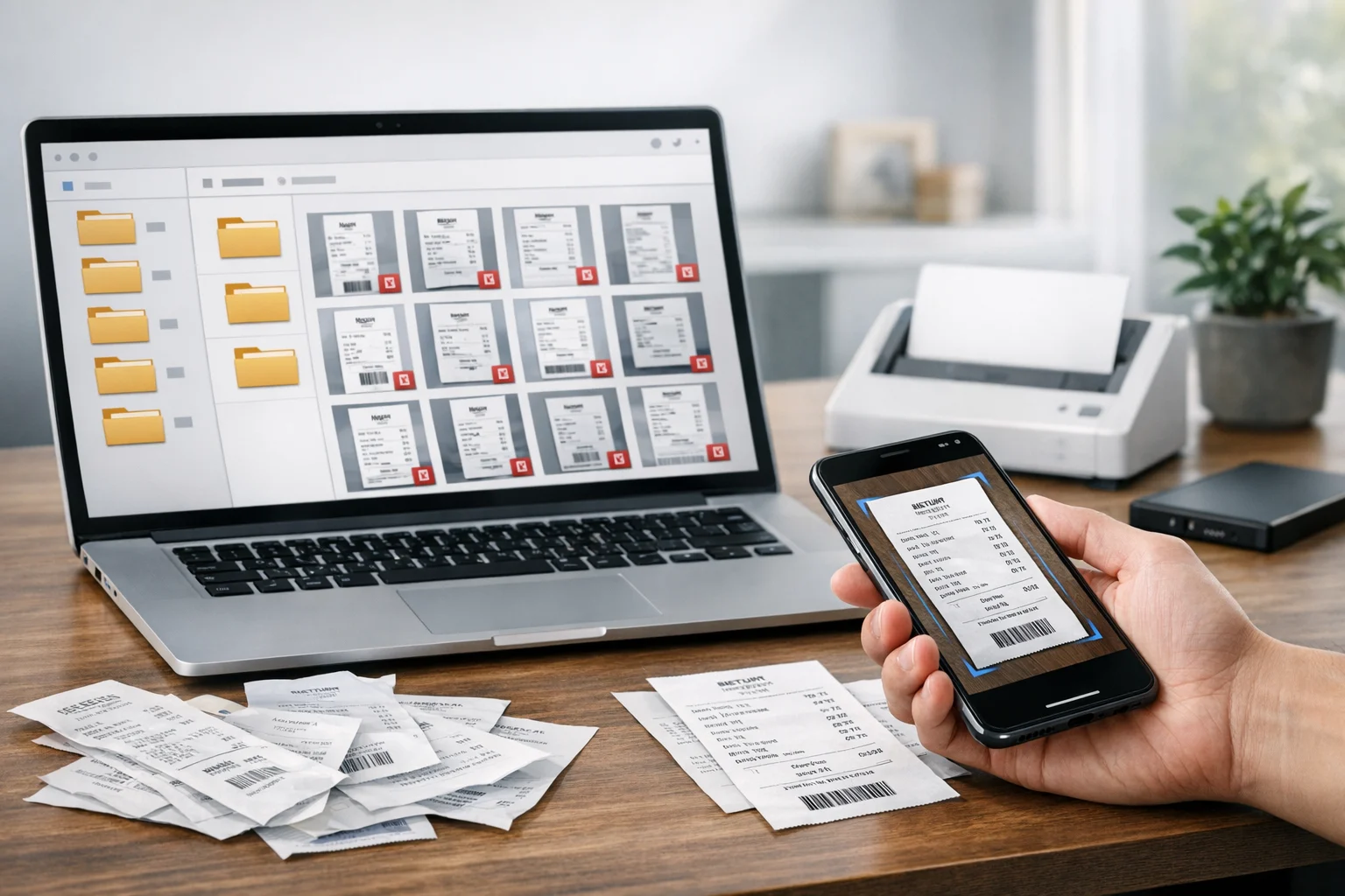 How to Organize Scanned Receipts Into Searchable PDFs